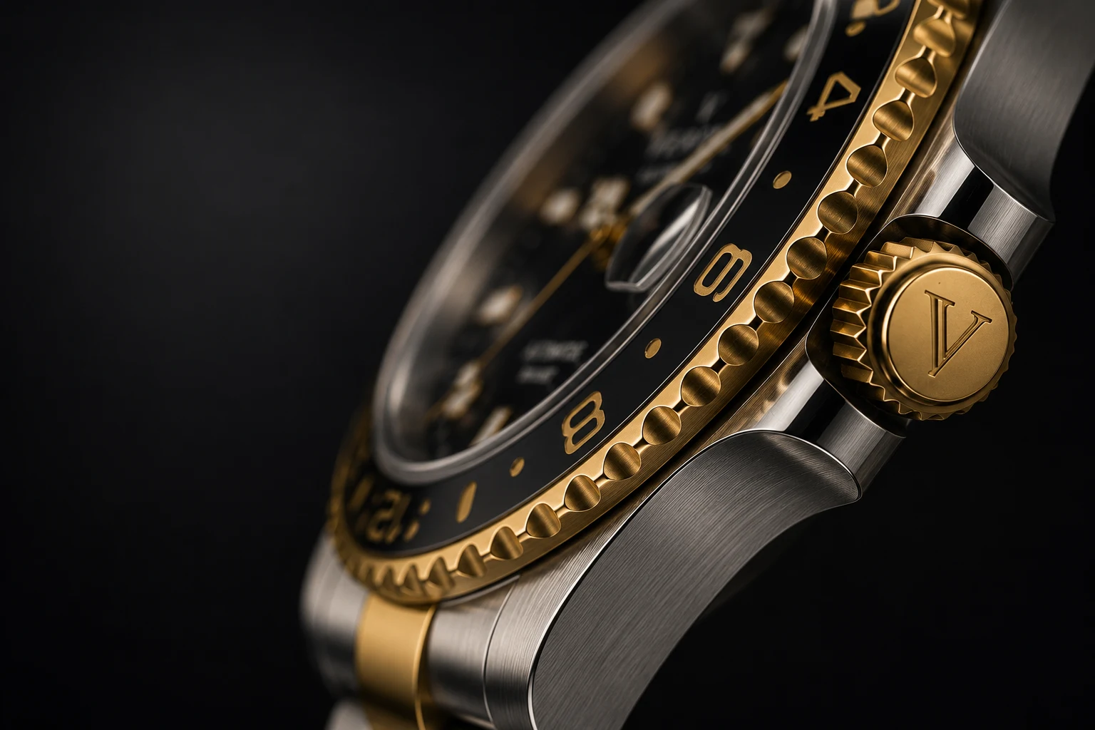 Verón crown and bezel finishing