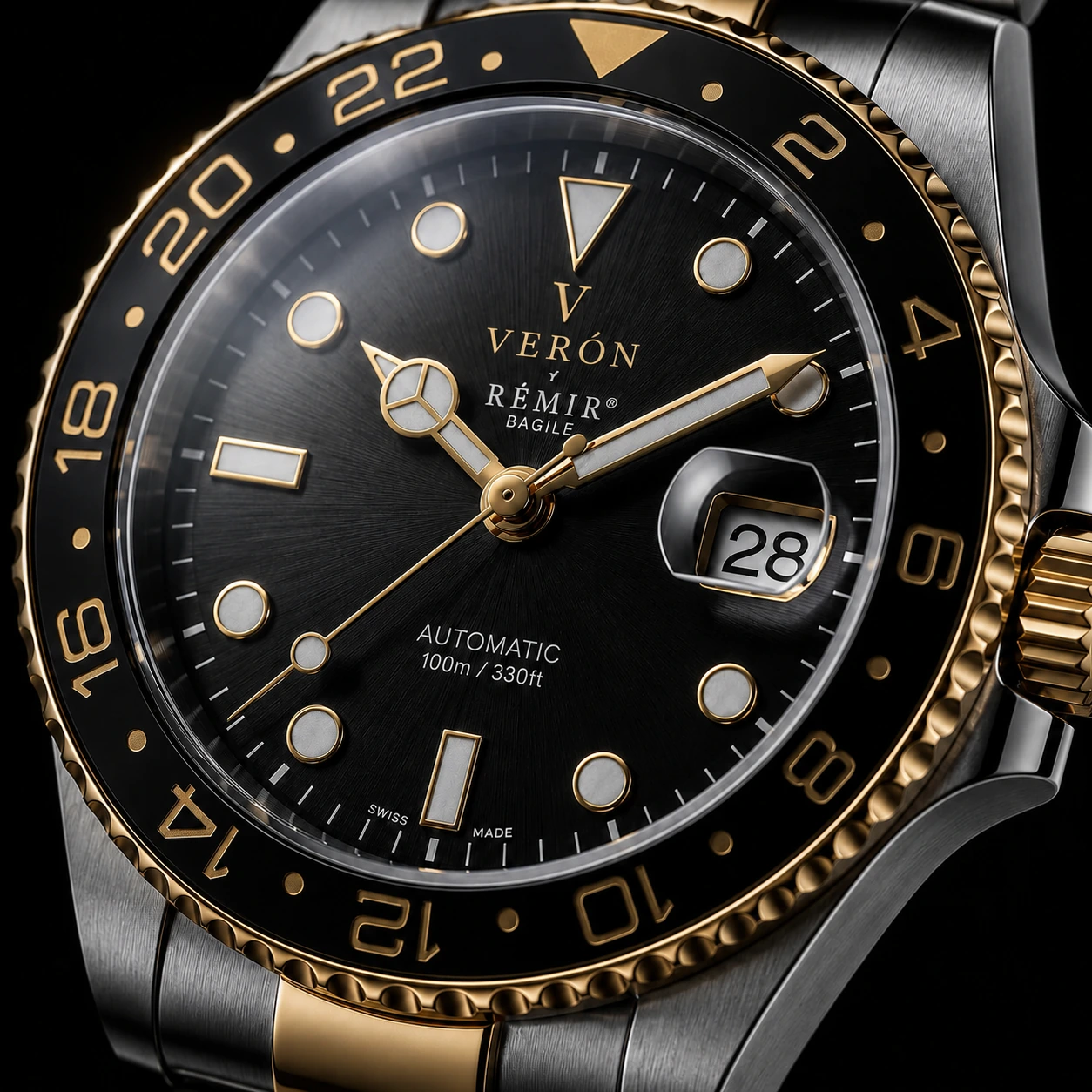 Verón watch dial detail