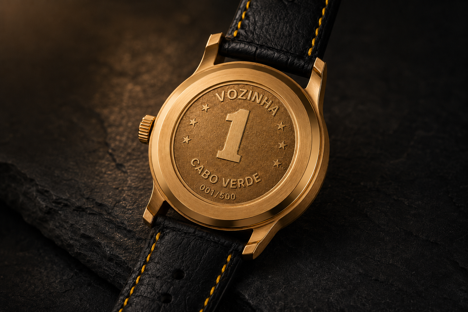 Individually numbered Vozinha Edition engraved caseback