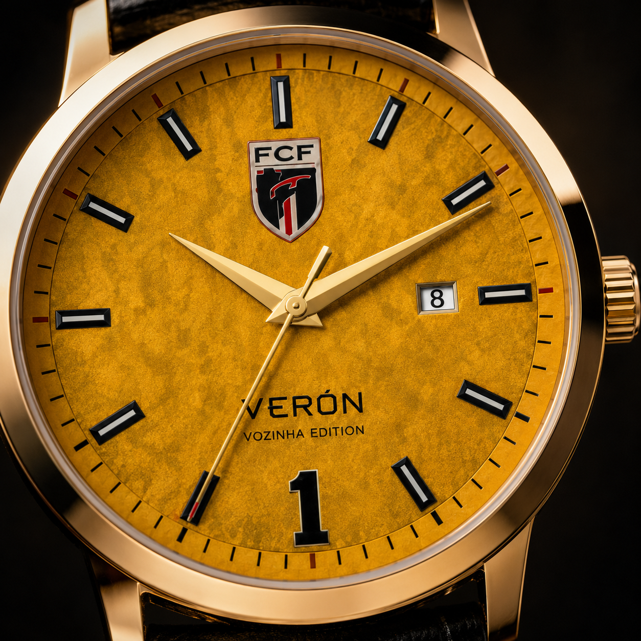 Vozinha Edition textured yellow dial and FCF crest